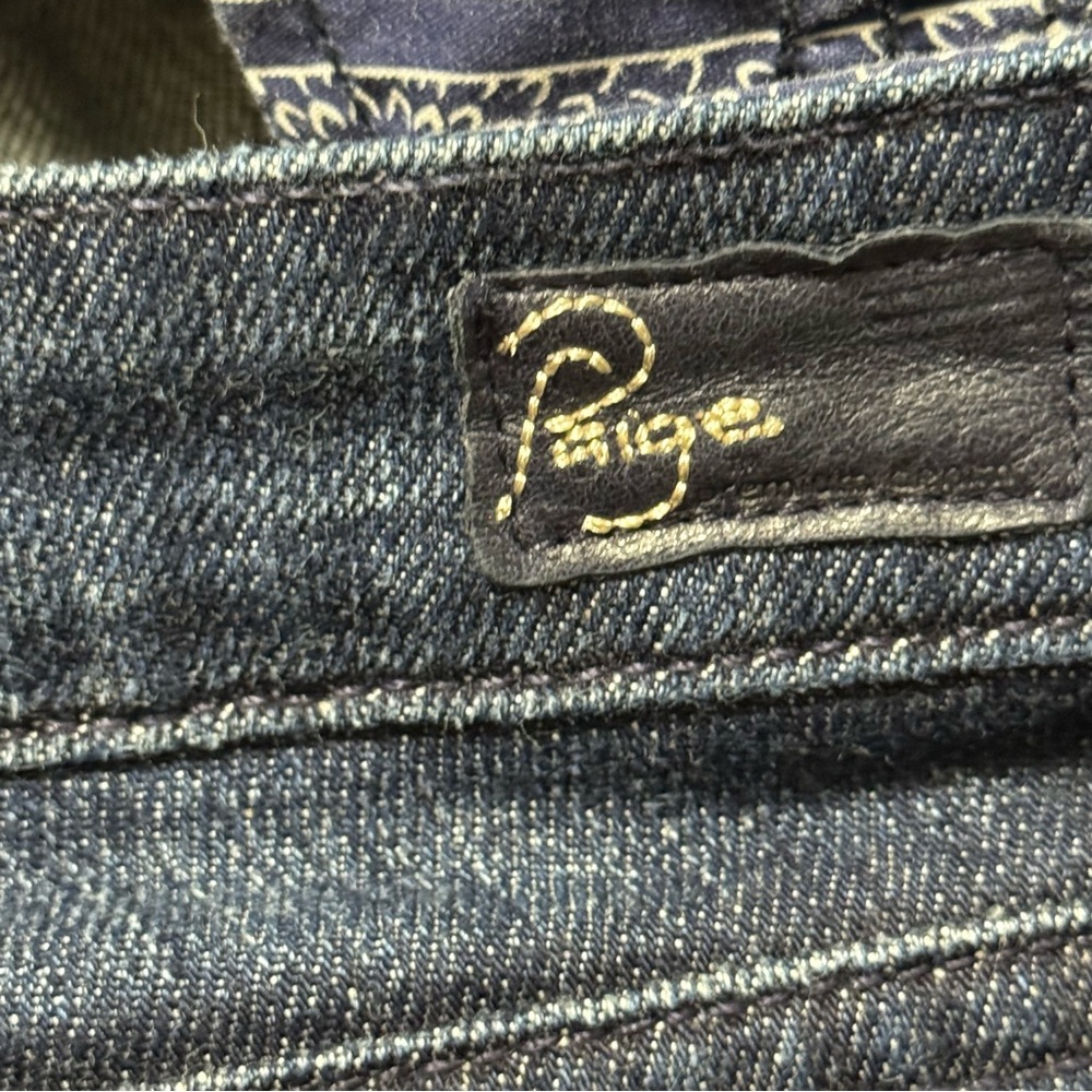 Paige Premium Denim Calabasas Super Low Rise Flare Jeans for Women - Picture 13 of 16